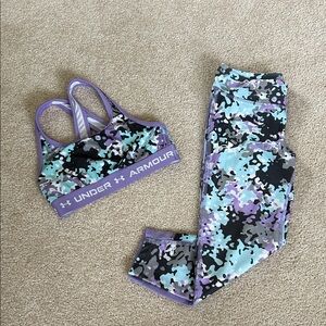 Under Armour Purple and Blue Kids Activewear Set